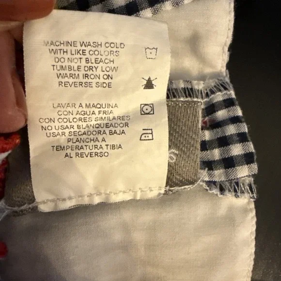 Emily Rose Girls 2T Gingham Seersucker Ruffle Summer Dress Americana Butterflies - Picture 8 of 10